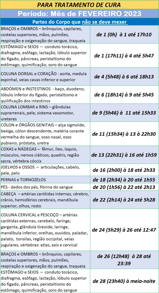Auxílio para ser Utilizado na Cura – Partes do Corpo que Não Se Deve ...