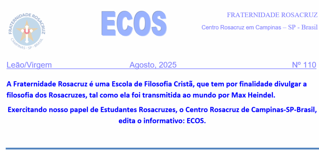 Capa-1024x482 Ecos da Fraternidade Rosacruz em Campinas – SP – Brasil – Julho de 2025