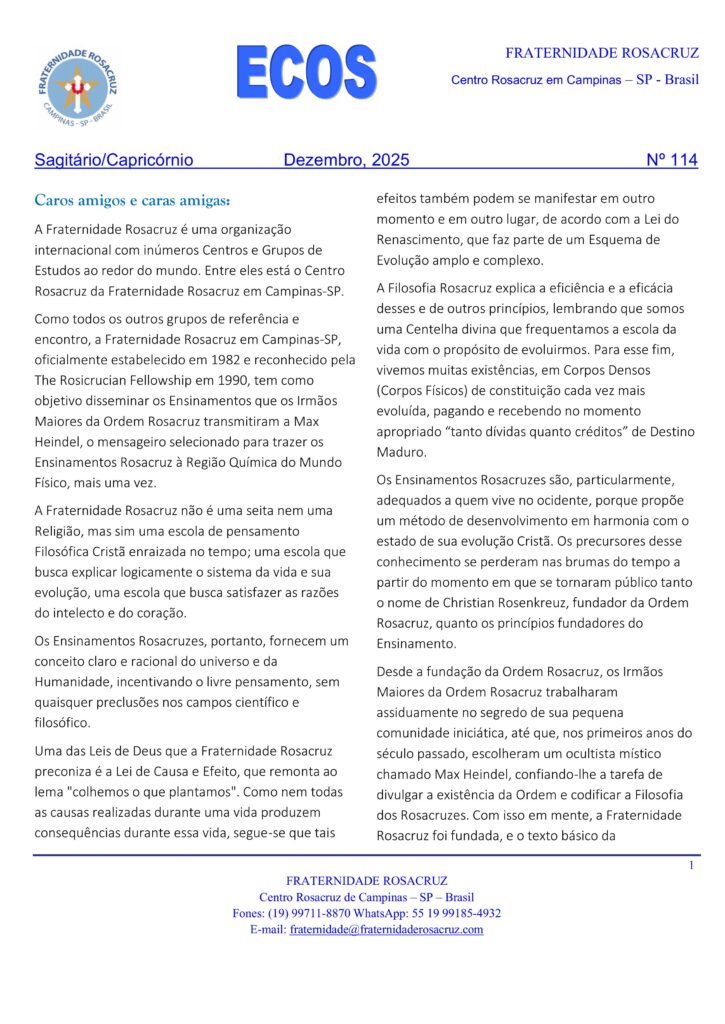 ECOS-n┬║-114-dez-2025-imagens-0-725x1024 Ecos da Fraternidade Rosacruz em Campinas – SP – Brasil – Novembro de 2025