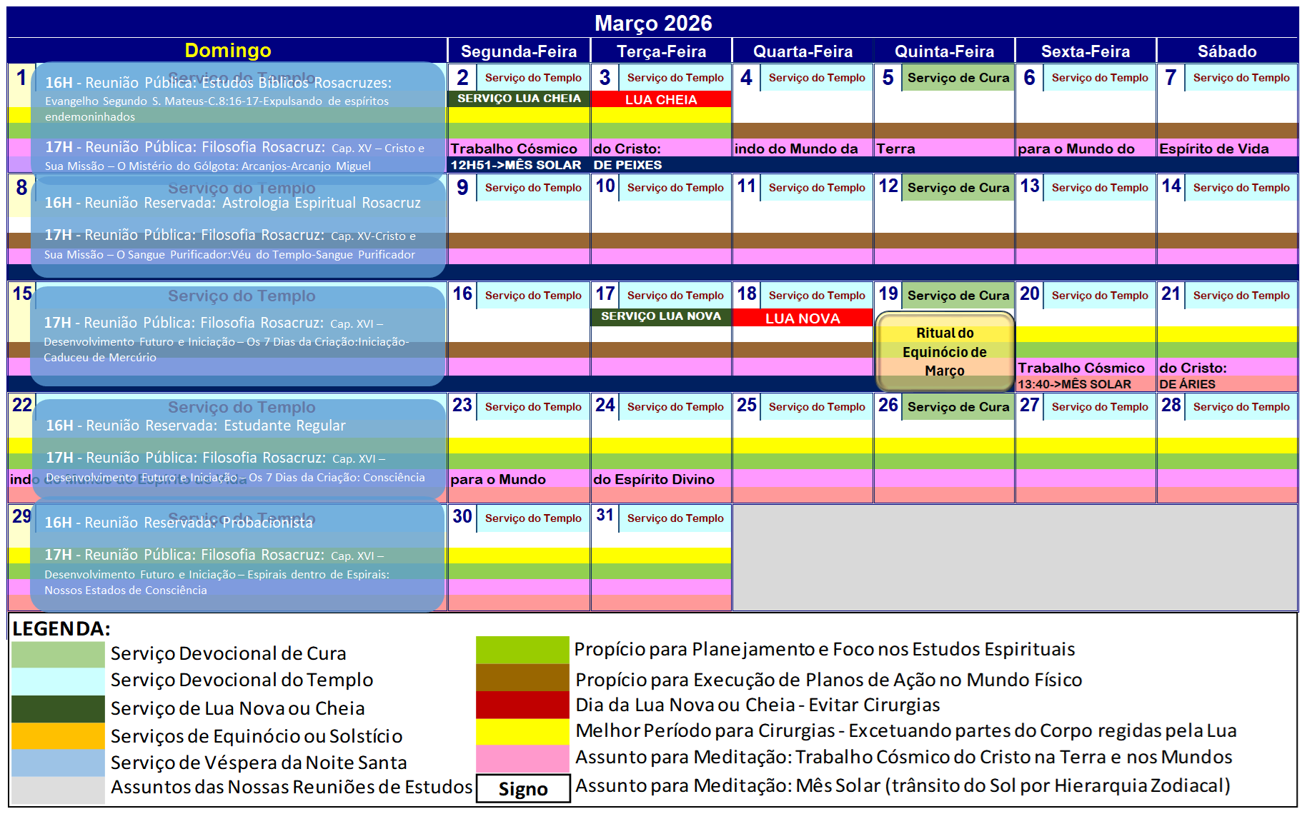 Cronograma-de-Atividades-Fraternidade-Rosacruz-em-Campinas-SP-Brasil-MARCO-de-2026 Calendário – As Atividades de Estudos e Ofícios de Rituais da Fraternidade Rosacruz em Campinas/SP/Brasil – 2026 – Março