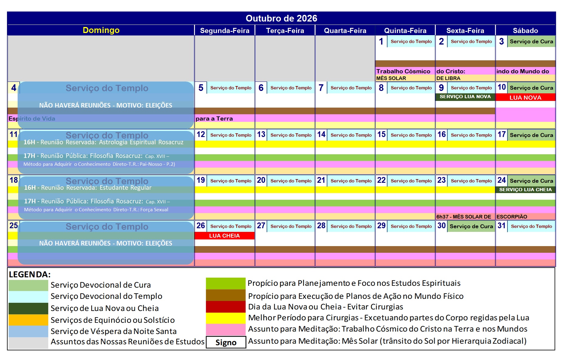Cronograma-de-Atividades-Fraternidade-Rosacruz-em-Campinas-SP-Brasil-OUTUBRO-de-2026 Calendário – As Atividades de Estudos e Ofícios de Rituais da Fraternidade Rosacruz em Campinas/SP/Brasil – 2026 – Outubro